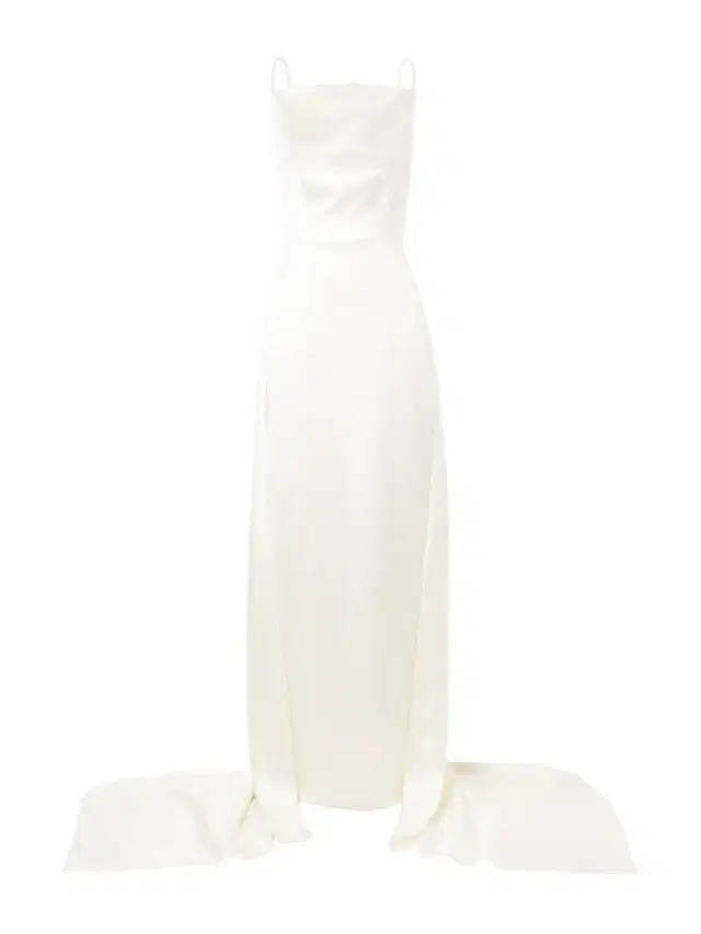 Emerson Silk And Wool-blend Satin Gown