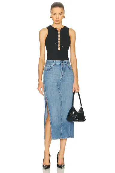 Givenchy Long Denim Skirt | Thumbnail 6