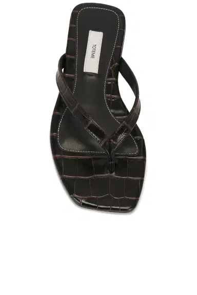 TOTEME Croco Embossed Flip Flop | Thumbnail 4