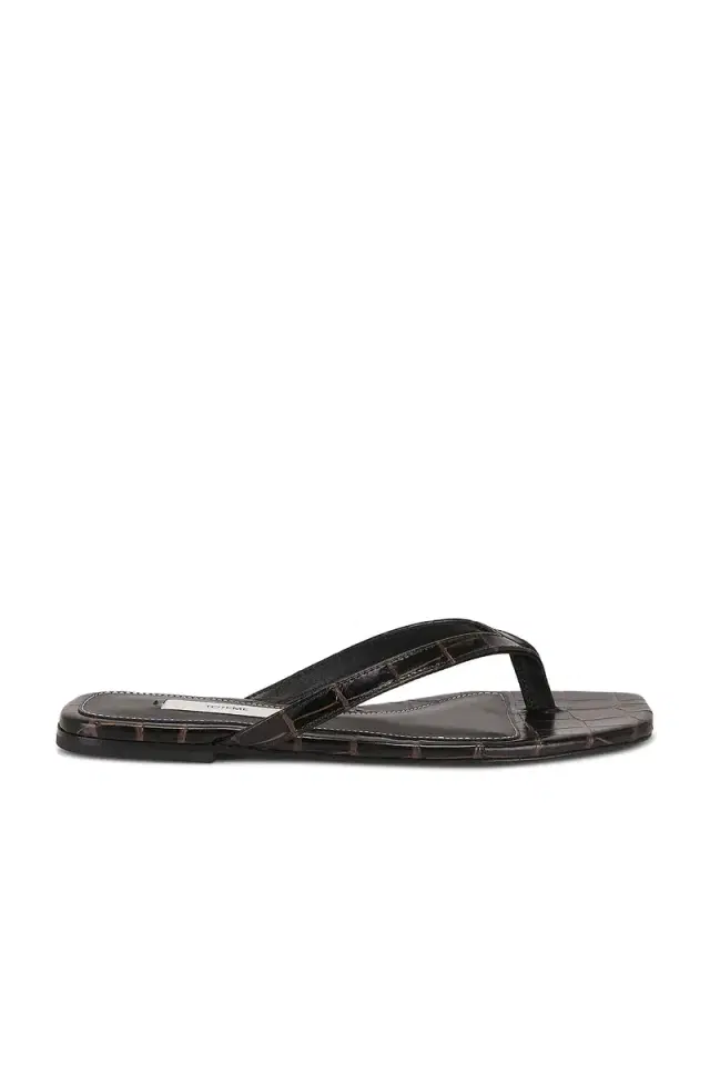 Toteme Croco Embossed Flip Flop