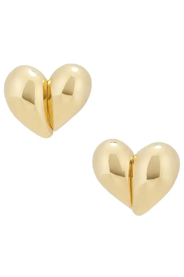 Bottega Veneta Heart Earrings
