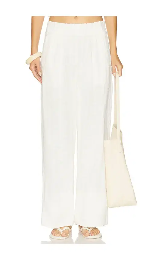 Free People Days End Linen Pull On Pant