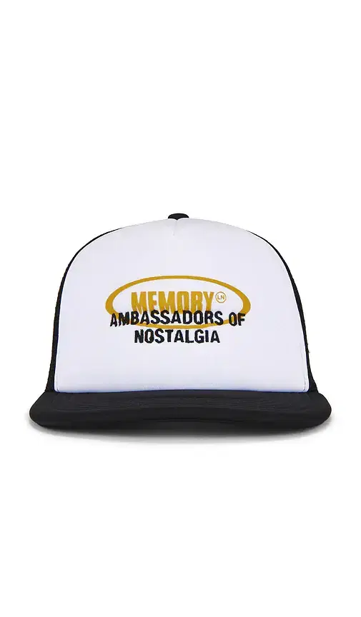 Memory Lane Oval Text Trucker Cap