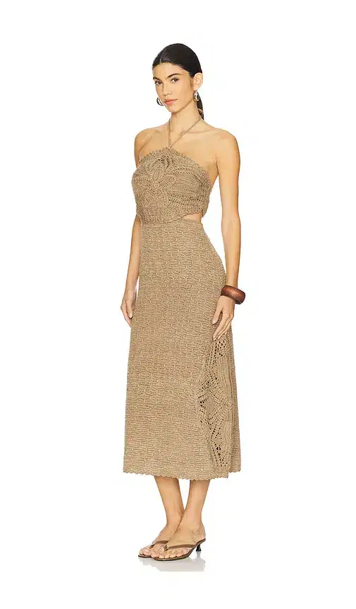 AMUR Clara Knit Midi Dress