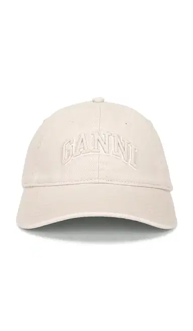 Ganni Washed Cotton Canvas Embroidered Cap | Thumbnail 2