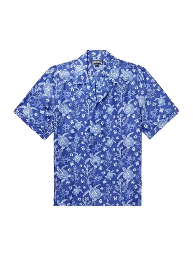 Charli Camp-Collar Printed Silk-Twill Shirt - Men