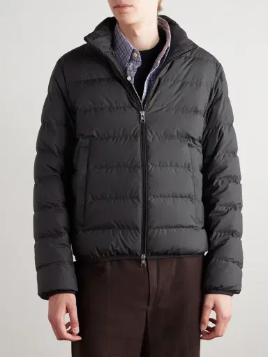 Moncler Baudinet Logo-Appliquéd Quilted Shell Down Jacket - Men | Thumbnail 3 Moncler Baudinet Logo-Appliquéd Quilted Shell Down Jacket - Men | Thumbnail 3