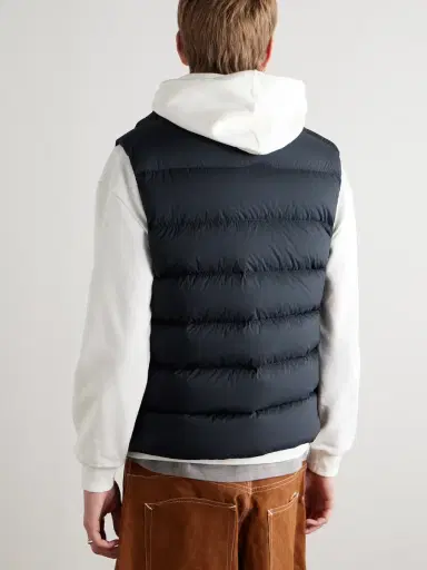 Moncler Tibb Logo-Appliquéd Quilted Shell Down Gilet - Men | Thumbnail 4 Moncler Tibb Logo-Appliquéd Quilted Shell Down Gilet - Men | Thumbnail 4