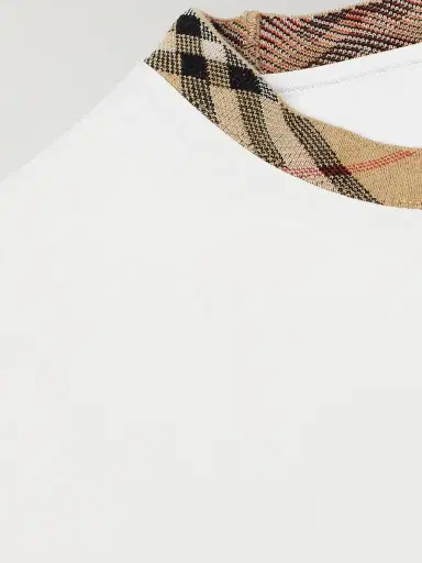 Burberry Checked Cotton-Jersey T-Shirt - Men | Thumbnail 4