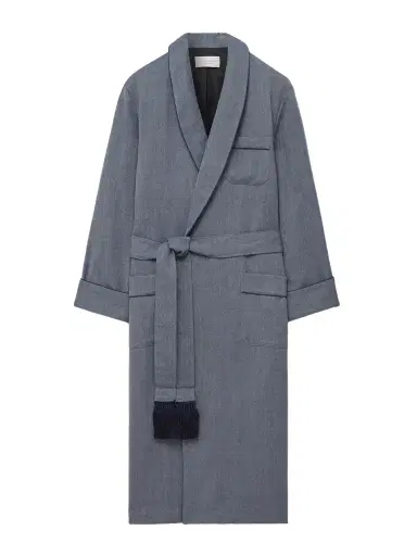Derek Rose Lincoln 11 Belted Herringbone Wool Robe - Men | Thumbnail 1 Derek Rose Lincoln 11 Belted Herringbone Wool Robe - Men | Thumbnail 1