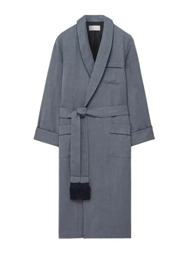 Lincoln 11 Belted Herringbone Wool Robe - Men