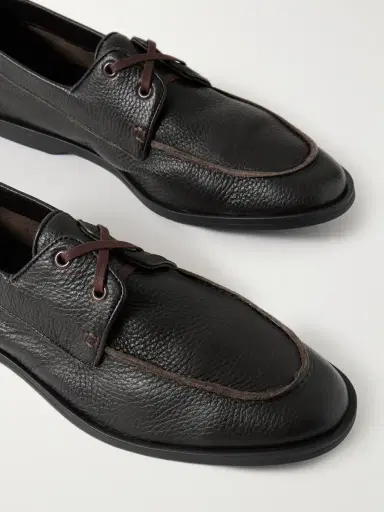 George Cleverley Devon Full-Grain Deerskin Boat Shoes - Men | Thumbnail 5 George Cleverley Devon Full-Grain Deerskin Boat Shoes - Men | Thumbnail 5