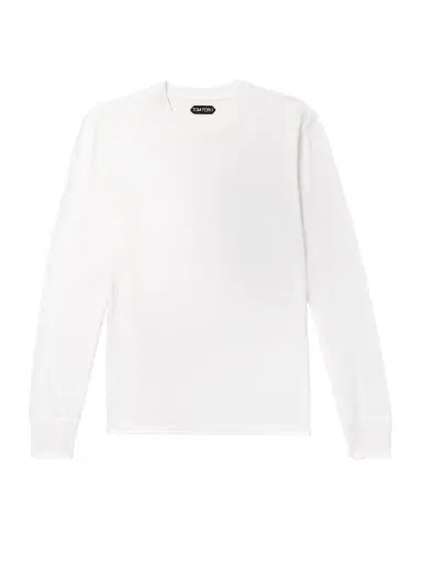 Tom Ford Slim-Fit Lyocell and Cotton-Blend Jersey T-Shirt - Men | Thumbnail 1