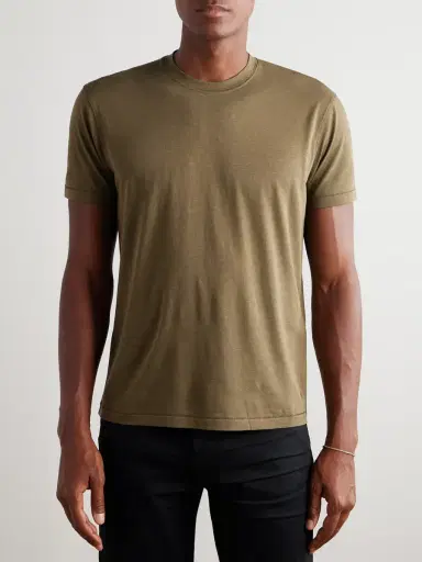 Tom Ford Lyocell and Cotton-Blend Jersey T-Shirt - Men | Thumbnail 3