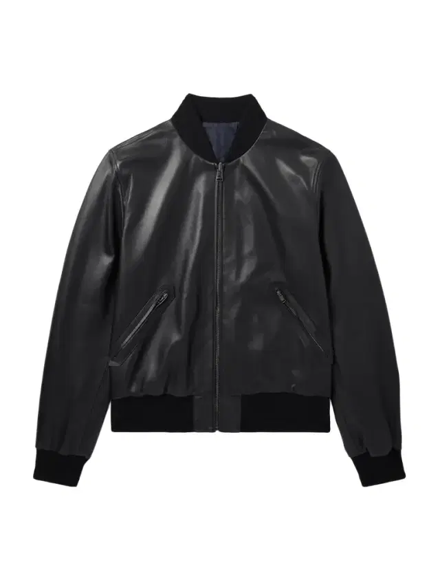 Canali Reversible Leather and Shell Bomber Jacket - Men