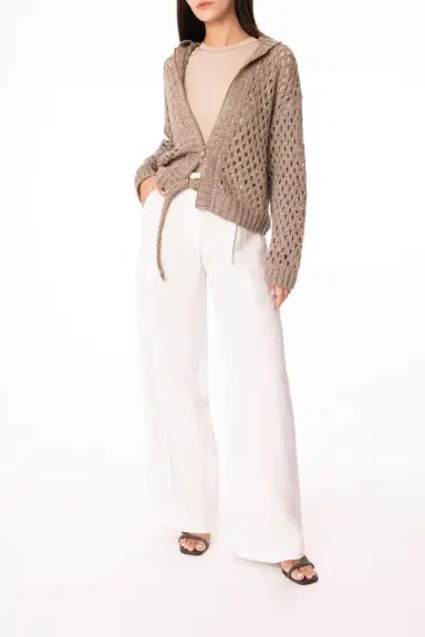 Brunello Cucinelli Long Sleeve Ribbed Tee | Thumbnail 2