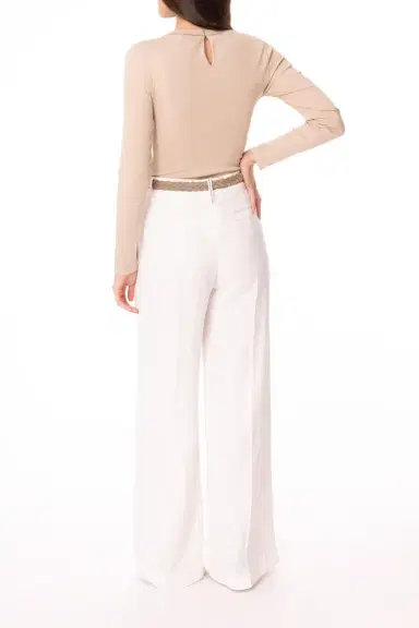 Brunello Cucinelli Long Sleeve Ribbed Tee | Thumbnail 4