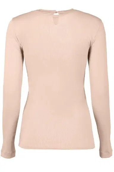 Brunello Cucinelli Long Sleeve Ribbed Tee | Thumbnail 5