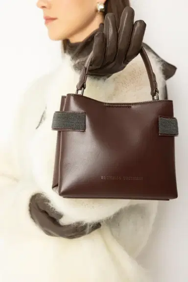 Brunello Cucinelli Mini Top Handle Tote Bag | Thumbnail 2
