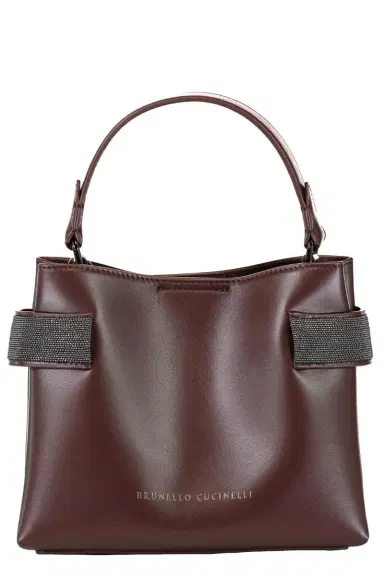 Brunello Cucinelli Mini Top Handle Tote Bag | Thumbnail 1
