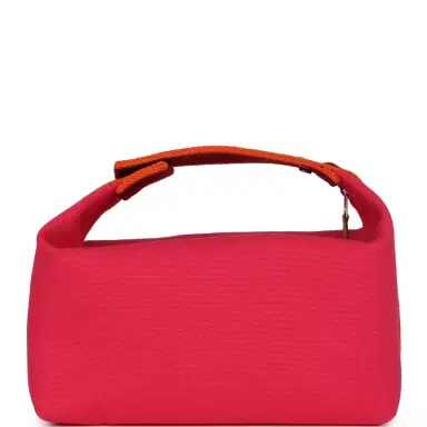 HERMÈS Hermes Bride A Brac Carre Case GM Hibiscus Canvas Palladium Hardware | Thumbnail 5 HERMÈS Hermes Bride A Brac Carre Case GM Hibiscus Canvas Palladium Hardware | Thumbnail 5