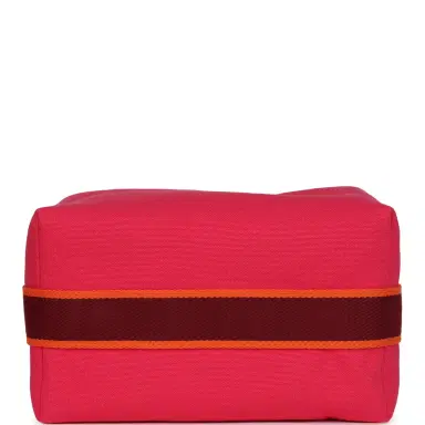 HERMÈS Hermes Bride A Brac Carre Case GM Hibiscus Canvas Palladium Hardware | Thumbnail 6 HERMÈS Hermes Bride A Brac Carre Case GM Hibiscus Canvas Palladium Hardware | Thumbnail 6