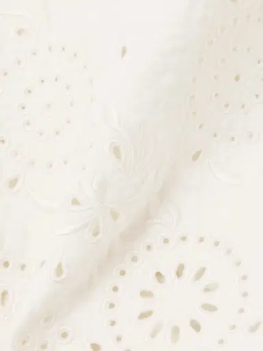 Chloé Scalloped Quilted Broderie Anglaise Cotton-blend Mini Skirt | Thumbnail 5 Chloé Scalloped Quilted Broderie Anglaise Cotton-blend Mini Skirt | Thumbnail 5