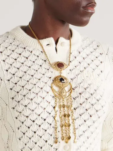 Chloé tone Jasper Necklace | Thumbnail 2