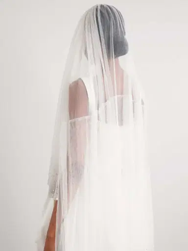 Clio Peppiatt Tiered Embellished Tulle Veil | Thumbnail 4 Clio Peppiatt Tiered Embellished Tulle Veil | Thumbnail 4