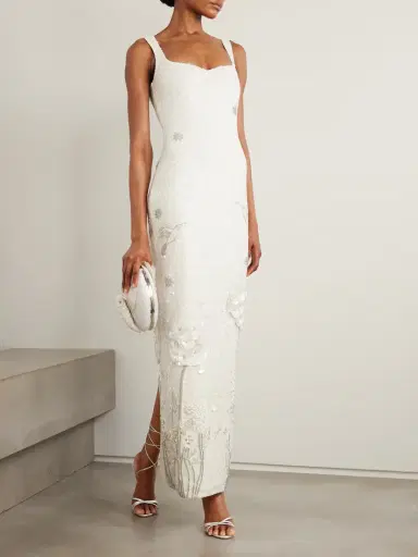 Clio Peppiatt Hummingbird Embellished Beaded Stretch-tulle Gown | Thumbnail 2