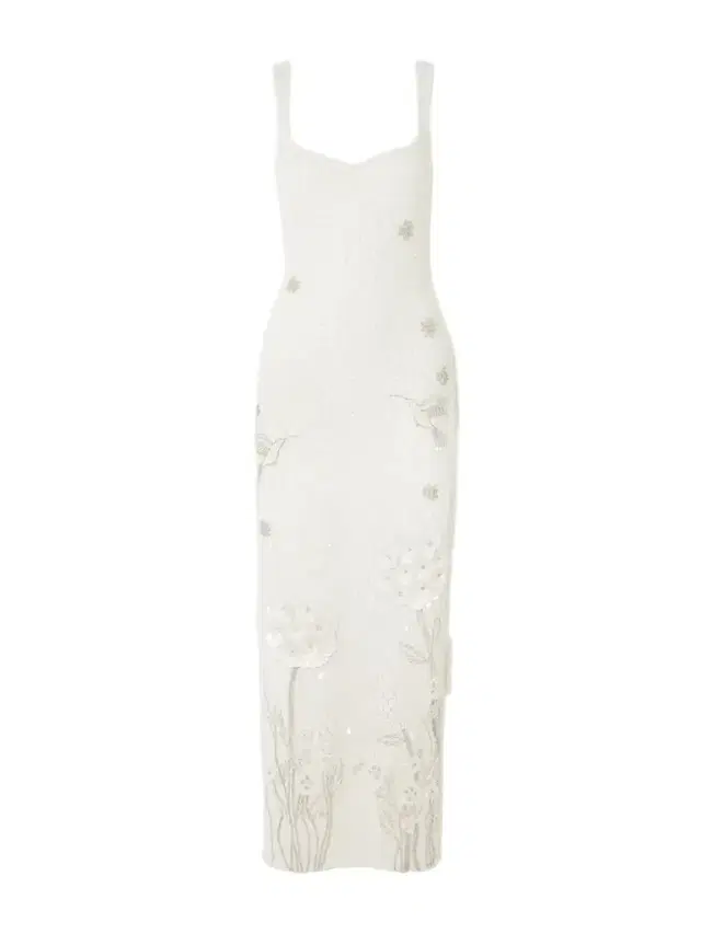 Hummingbird Embellished Beaded Stretch-tulle Gown