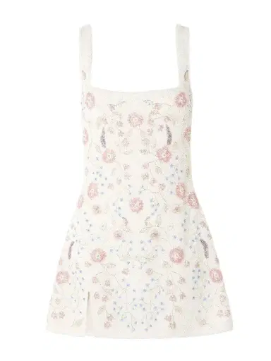 Clio Peppiatt Meadow Embellished Beaded Stretch-tulle Mini Dress | Thumbnail 1 Clio Peppiatt Meadow Embellished Beaded Stretch-tulle Mini Dress | Thumbnail 1