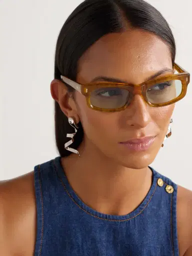 Jacques Marie Mage Initials Rectangle-frame Tortoiseshell Acetate Sunglasses | Thumbnail 2 Jacques Marie Mage Initials Rectangle-frame Tortoiseshell Acetate Sunglasses | Thumbnail 2
