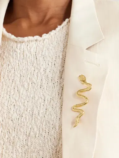 YSSO Ophis Gold-plated Brooch | Thumbnail 2 YSSO Ophis Gold-plated Brooch | Thumbnail 2
