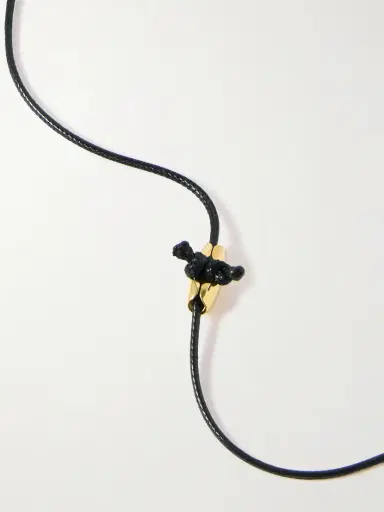 YSSO Whisper Of The Wind Gold-plated And Cord Necklace | Thumbnail 3 YSSO Whisper Of The Wind Gold-plated And Cord Necklace | Thumbnail 3