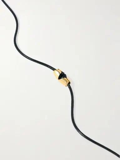 YSSO + Eden Rock St Barths Hibiscus Gold-plated And Cord Necklace | Thumbnail 3