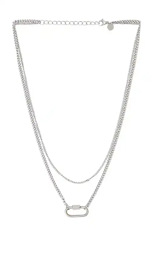 petit moments Layered Carabiner Necklace