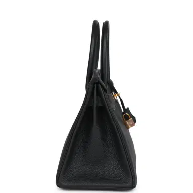 HERMÈS Pre-owned Hermes Birkin 30 Black Togo Rose Gold Hardware | Thumbnail 4 HERMÈS Pre-owned Hermes Birkin 30 Black Togo Rose Gold Hardware | Thumbnail 4