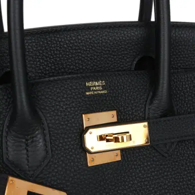HERMÈS Pre-owned Hermes Birkin 30 Black Togo Rose Gold Hardware | Thumbnail 7 HERMÈS Pre-owned Hermes Birkin 30 Black Togo Rose Gold Hardware | Thumbnail 7
