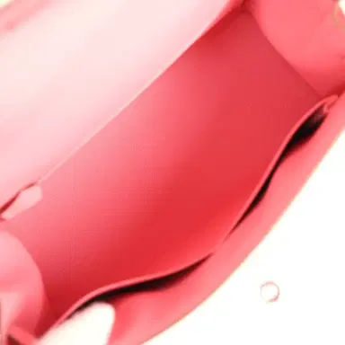 HERMÈS Pre-owned Hermes Kelly Sellier 28 Rose Confetti Epsom Palladium Hardware | Thumbnail 8