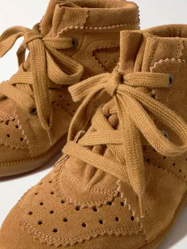 Isabel Marant Bobby Perforated Suede Wedge Sneakers | Thumbnail 4 Isabel Marant Bobby Perforated Suede Wedge Sneakers | Thumbnail 4