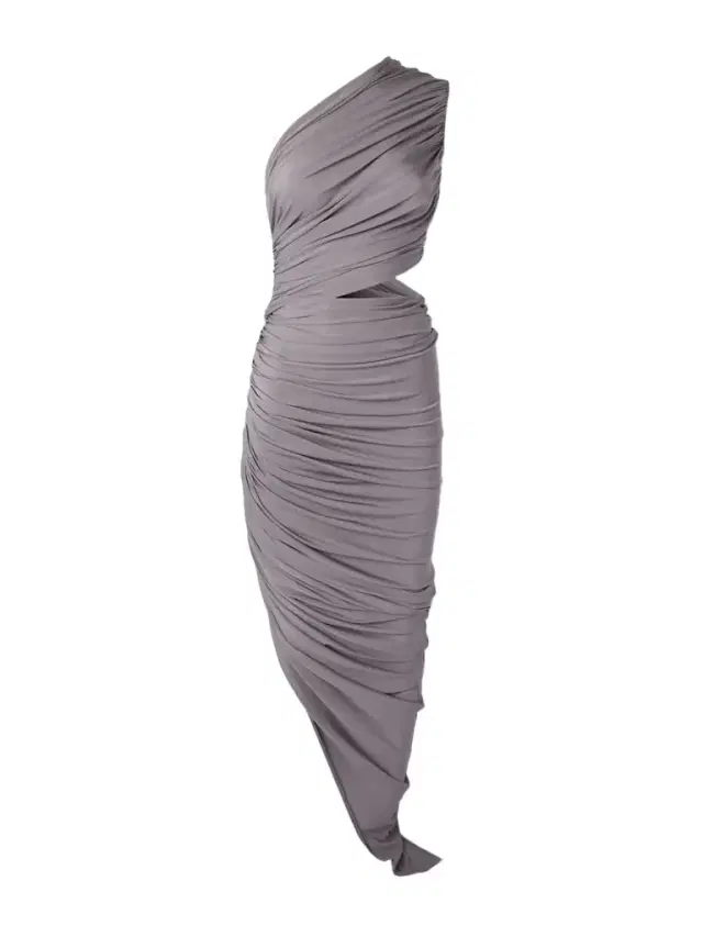 Alaïa One-shoulder Asymmetric Cutout Stretch-jersey Dress