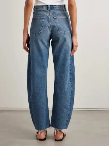 AGOLDE Luna Frayed High-rise Barrel-leg Jeans | Thumbnail 4 AGOLDE Luna Frayed High-rise Barrel-leg Jeans | Thumbnail 4