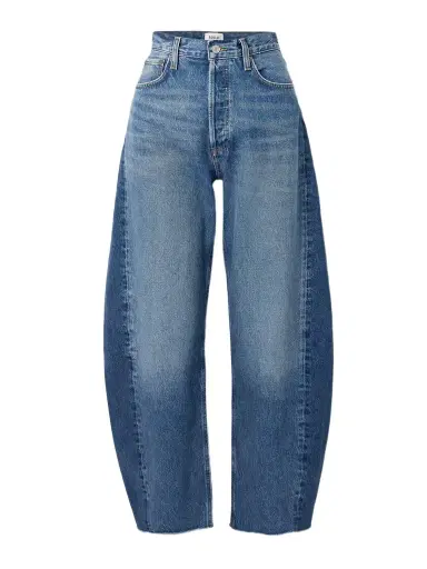 AGOLDE Luna Frayed High-rise Barrel-leg Jeans | Thumbnail 1 AGOLDE Luna Frayed High-rise Barrel-leg Jeans | Thumbnail 1