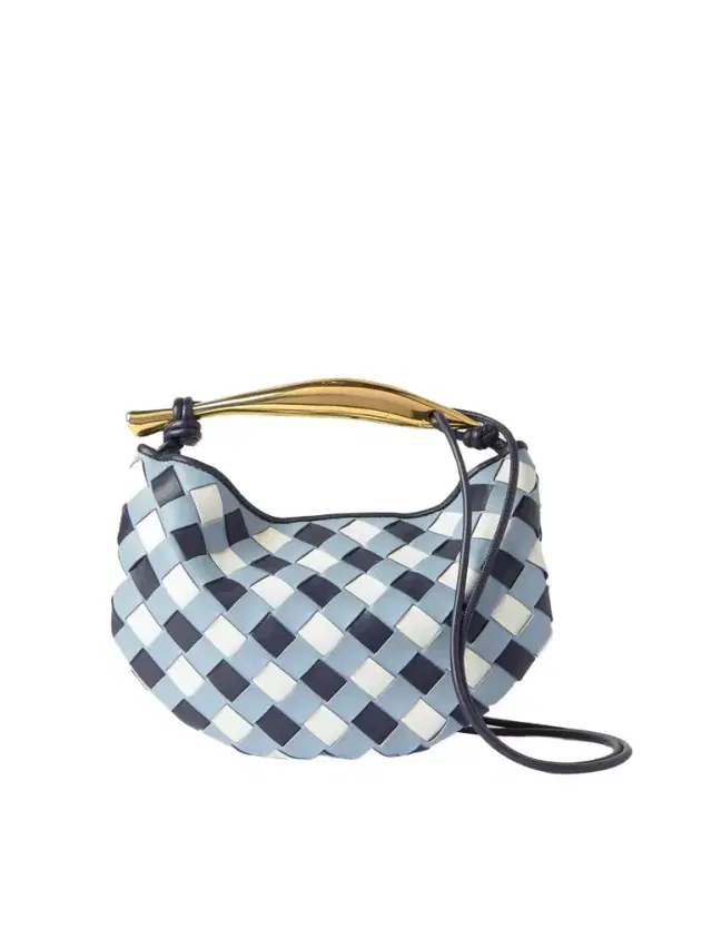 Sardine Mini Intrecciato Leather Shoulder Bag