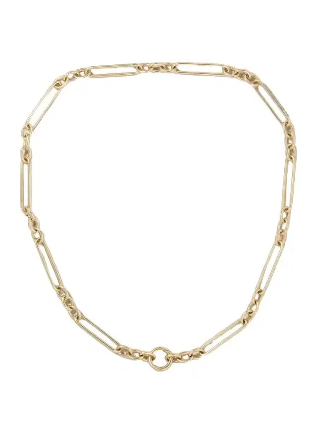Trombone Link 14-karat Gold Necklace