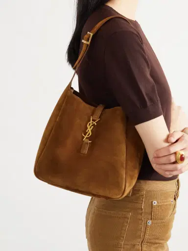 Saint Laurent Le 5 À 7 Supple Small Suede Shoulder Bag | Thumbnail 2