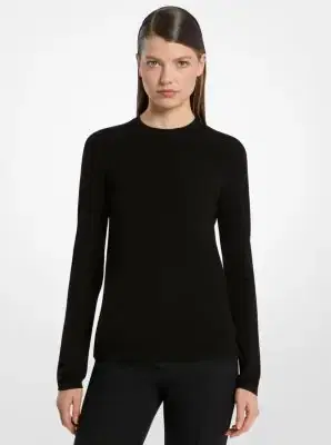 Michael Kors Collection Stretch Viscose Long-Sleeve Shirt in | Thumbnail 8