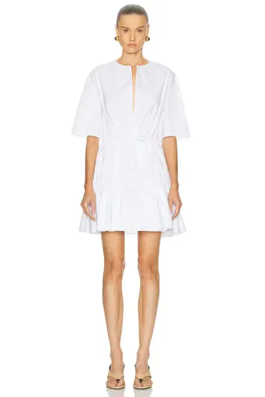 Alaïa Short Sleeve Ruffle Dress | Thumbnail 1