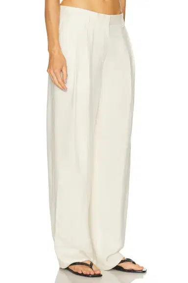 TOTEME Double Pleat Straight Trouser | Thumbnail 2 TOTEME Double Pleat Straight Trouser | Thumbnail 2